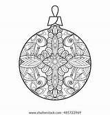 Ornate Ornament sketch template