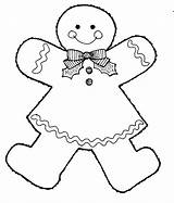 Gingerbread Natale Girls Fieltro Felt Books Leerlo Coloringhome sketch template