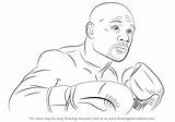Mayweather Floyd Boxers Drawingtutorials101 sketch template