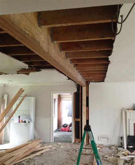 lvl beams  easy   open   room exterior renovations