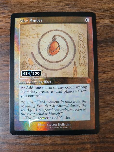 pulled  serialized mox amber    thoughts   future  playable  barely