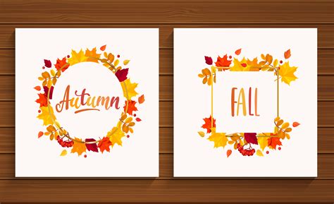 autumn  fall cards  vector art  vecteezy