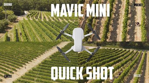 dji mavic mini quick shot tutorial  sfruttarli al massimo youtube