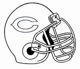 Chicago Helmet Football Bears Coloring Pages Printable Draw Drawing Helmets Cubs Clipart Bear Nfl Clip Cliparts Sports Sheets Library Kids sketch template
