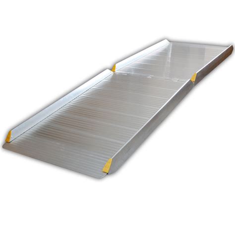 folding ramp aluminum foldable wheelchair cm portable aluminium loading ebay