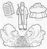 Ten Moses Commandments Worksheets Coloring Worksheeto Via sketch template