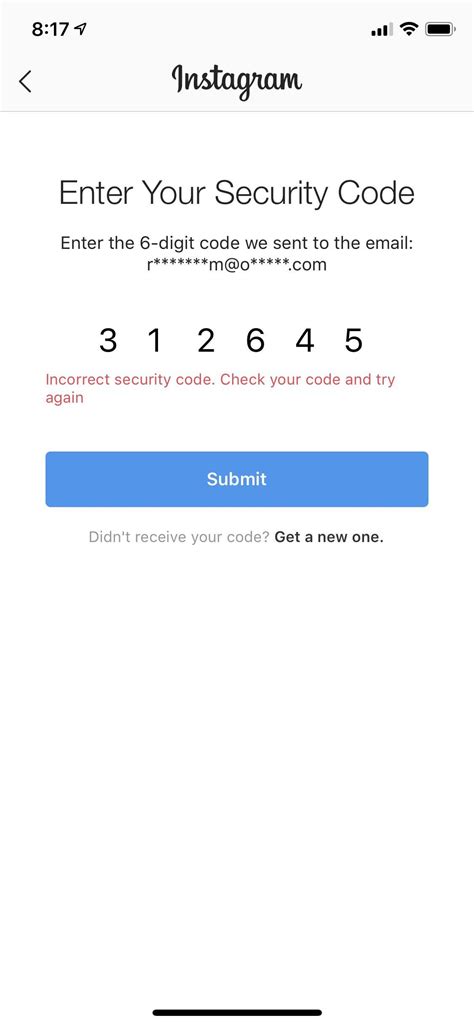 account   enter  security code       incorrect