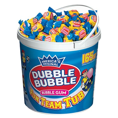 Dubble Bubble Bubble Gum Fun Team Tub 165 Piece Tub