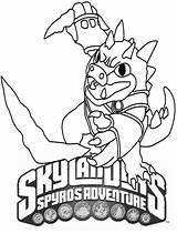 Skylanders Dino Rang Adventure Coloring Spyro Pages Printable Color Categories Print Spyros sketch template