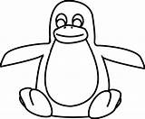 Penguin Flippers Binatang Antarctica Kumpulan Template sketch template