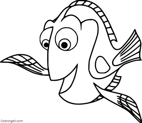 printable finding dory coloring pages  vector format easy