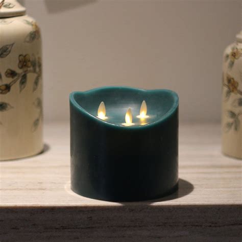 6 6 Flameless Pillar Candles In Large Sizes With Remote Control And