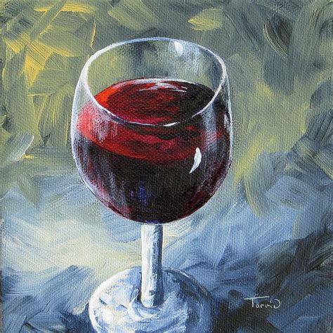 Glass Of Red Wine Ii Painting By Torrie Smiley