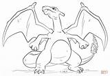 Coloring Charizard Pokemon Pages Printable sketch template