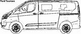 Ford Tourneo Coloring Dimensions sketch template