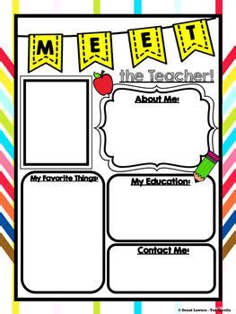 meet  teacher template editable meet  teacher template letter