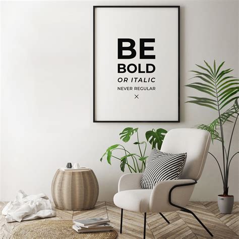 typography art print printable  bold print typography etsy