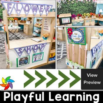 flower shop dramatic play  play  learn preschool tpt