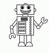 Robot Coloring Pages Shapes Print Kids Robots Printable Shape Color Smiling Colouring Little Clip Toddler Made Popular Different Craft Will sketch template
