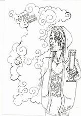 Stoner Tumblr Drawing Smoke Drawings Trippy Paintingvalley Doodles sketch template