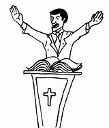 Preacher Preaching Pastor Drawing Church People God Coloring Sermon Bible Preachers 2007 Gif Wrong Front Holla Trying Help Wordpress Money sketch template