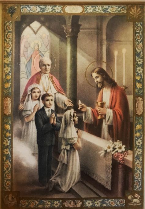 communion commemoration card  canada   depicting jesus
