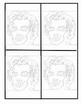 Coloring Warhol Andy Pages Pop Marilyn Monroe Colouring Templates Template Marylin Arte Project Books Adult Explore Choose Board Clip Dibujo sketch template
