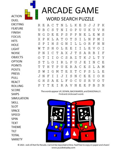 arcade game word search puzzle puzzles  play