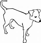 Coloring Dogs Pages Dog Clip Animal Drawing Simple Draw Tags sketch template