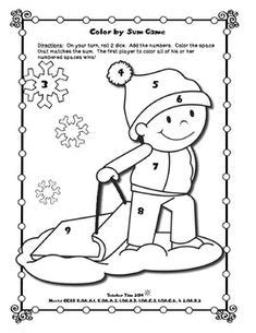 winter coloring pages math winter theme preschool winter