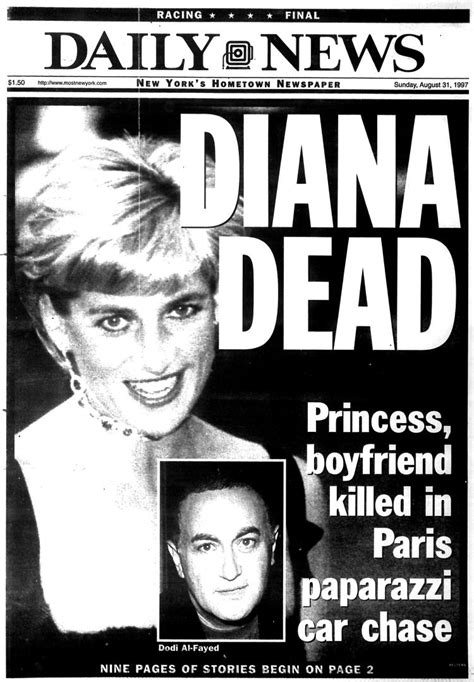 princess diana dies at 36 in a high speed car crash in 1997 ny daily news