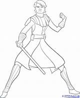 Ahsoka Coloring Pages Wars Star Getcolorings Anakin Color sketch template
