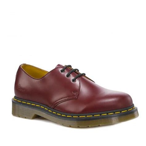 dr martens dr martens  yel  hole eyelet cherry red  mens shoes dr martens  pure