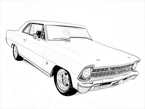 pics  chevy muscle cars coloring page cars coloring home