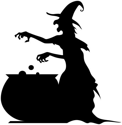 witch  cauldron silhouette png clip halloween images