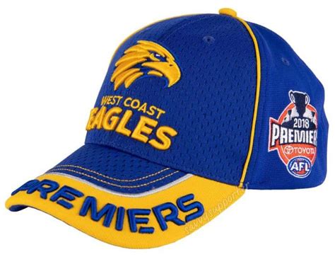 West Coast Eagles 2018 Afl Royal Premiers Cap Hat P2