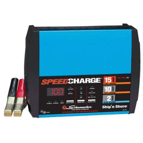 amp ship  shore marine battery charger schumacher electric