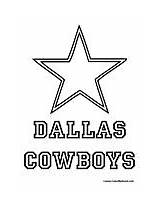 Coloring Cowboys Dallas Football Pages Nfl Logos Sports Teams Clip Kids sketch template