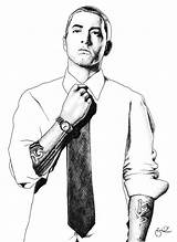 Eminem Coloring Drawings Pages Drawing Face Deviantart Slim Famous Rapper Shady Portrait Printable Hop Hip Para Men Print Getcolorings Ballpoint sketch template