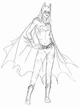 Batgirl Coloringfolder Superhero sketch template