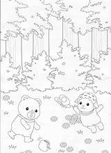 Sylvanian Coloring Families Pages Calico Critters Colouring Family Book Billedresultat Printable Visit Kids sketch template