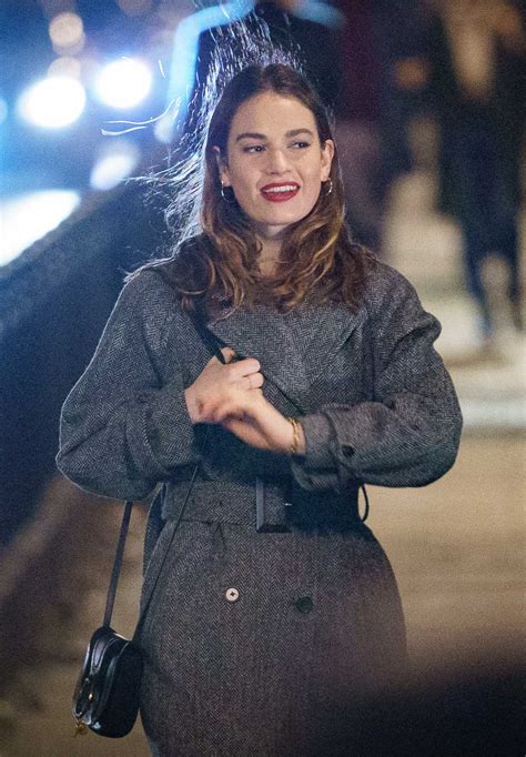lily james on the set of what s love got to do with it on battersea