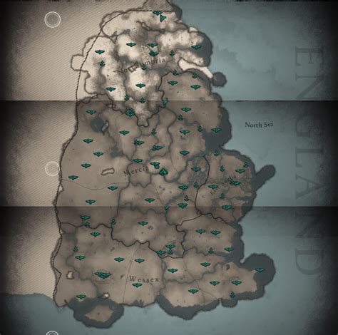 ac valhalla map compared  england assassin  creed valhalla