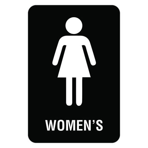 womens bathroom american sign company