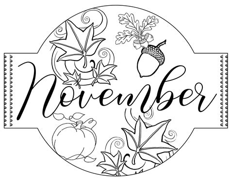 november printable coloring pages