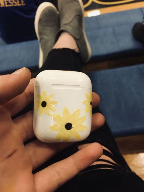 sunflower airpods diy art painting aesthetic painting canvas art painting