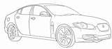 Jaguar Cars Car Coloring Transportation Sketch Pages Coloriage Printable Voitures Sport Imprimer Kb Paintingvalley sketch template