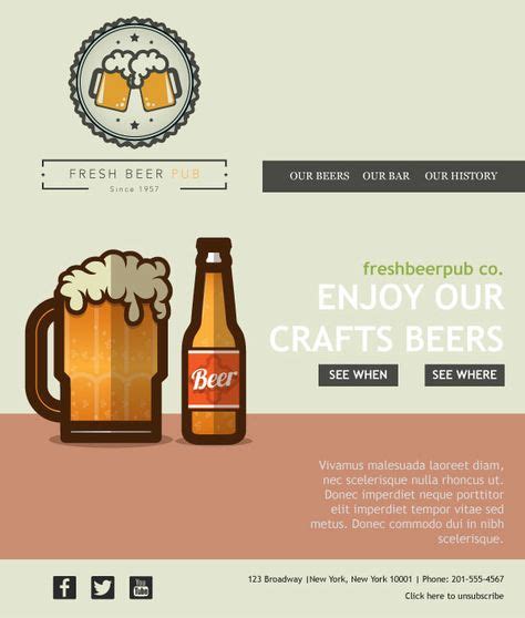 email templates  breweries ideas email templates email