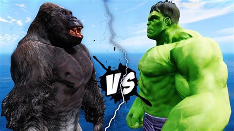 Hulk Vs King Kong Epic Battle Youtube