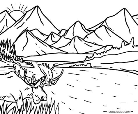 printable nature coloring pages  kids